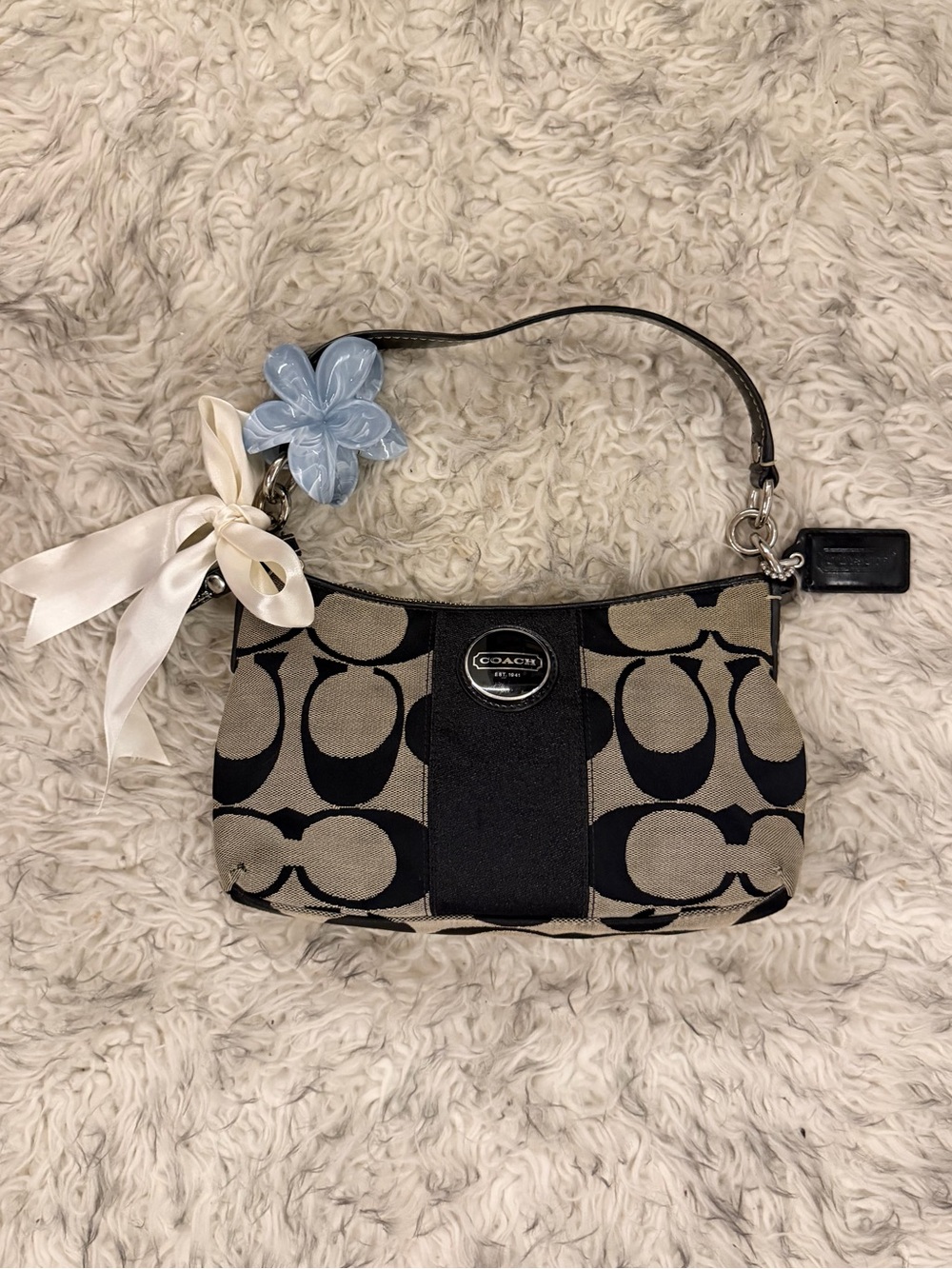 Coach Demi Signature Shoulder Bag - Black